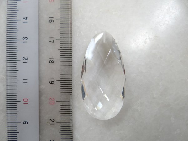 画像3: 水晶　大粒ペアシェイプカット